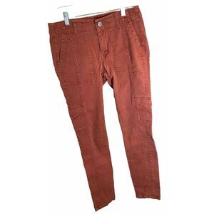 Cabi Skinny Cords Pants‎ Women's 8 Burgundy